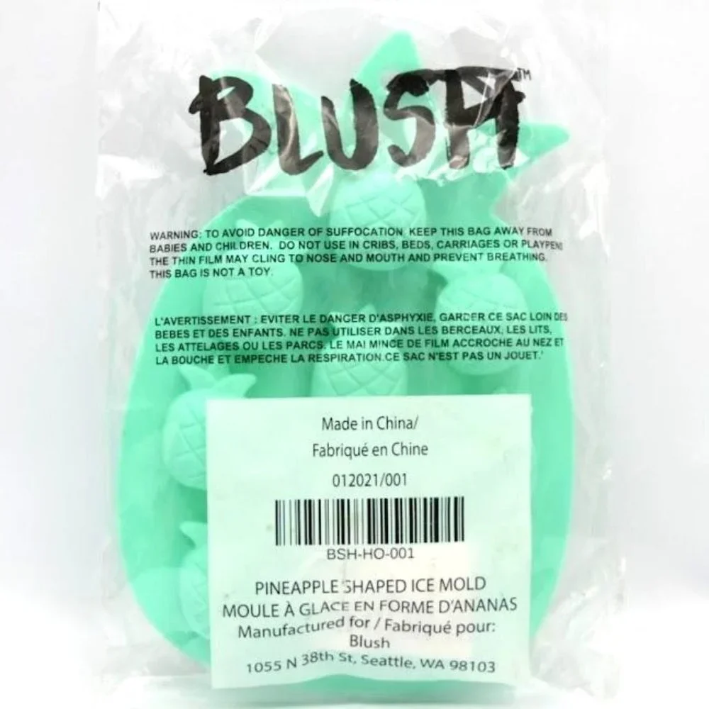 Blush Pineapple Shaped Ice Mold Candy Mold Jello Jiggler Jello Shots Teal